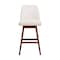 Armen Living Amalie Swivel Bar Stool in Brown Oak Wood Finish with Beige Fabric 840254332089 - alternate 4